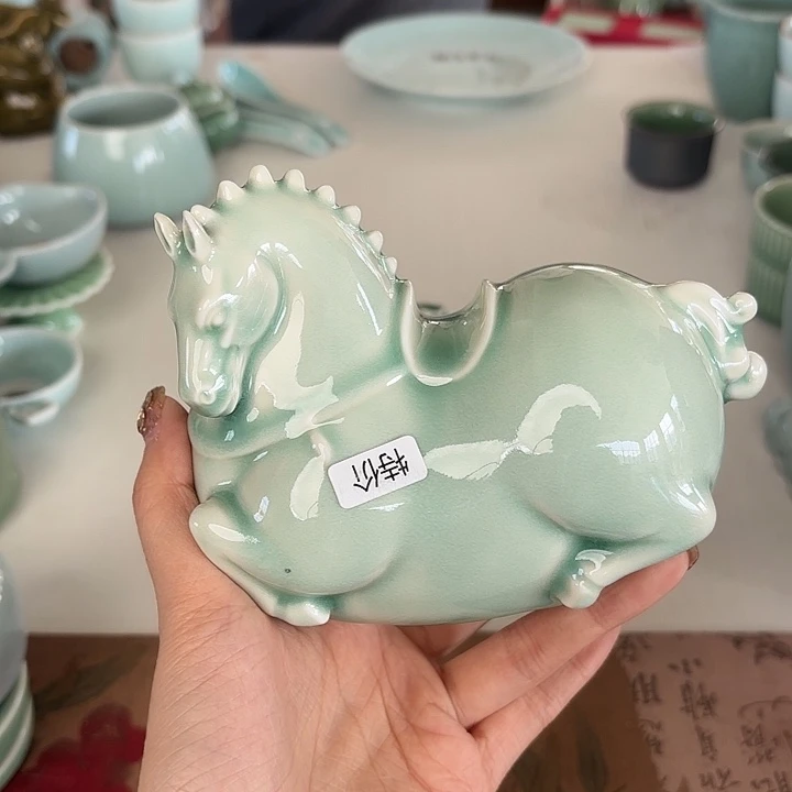 龙泉云间青瓷小米茶器