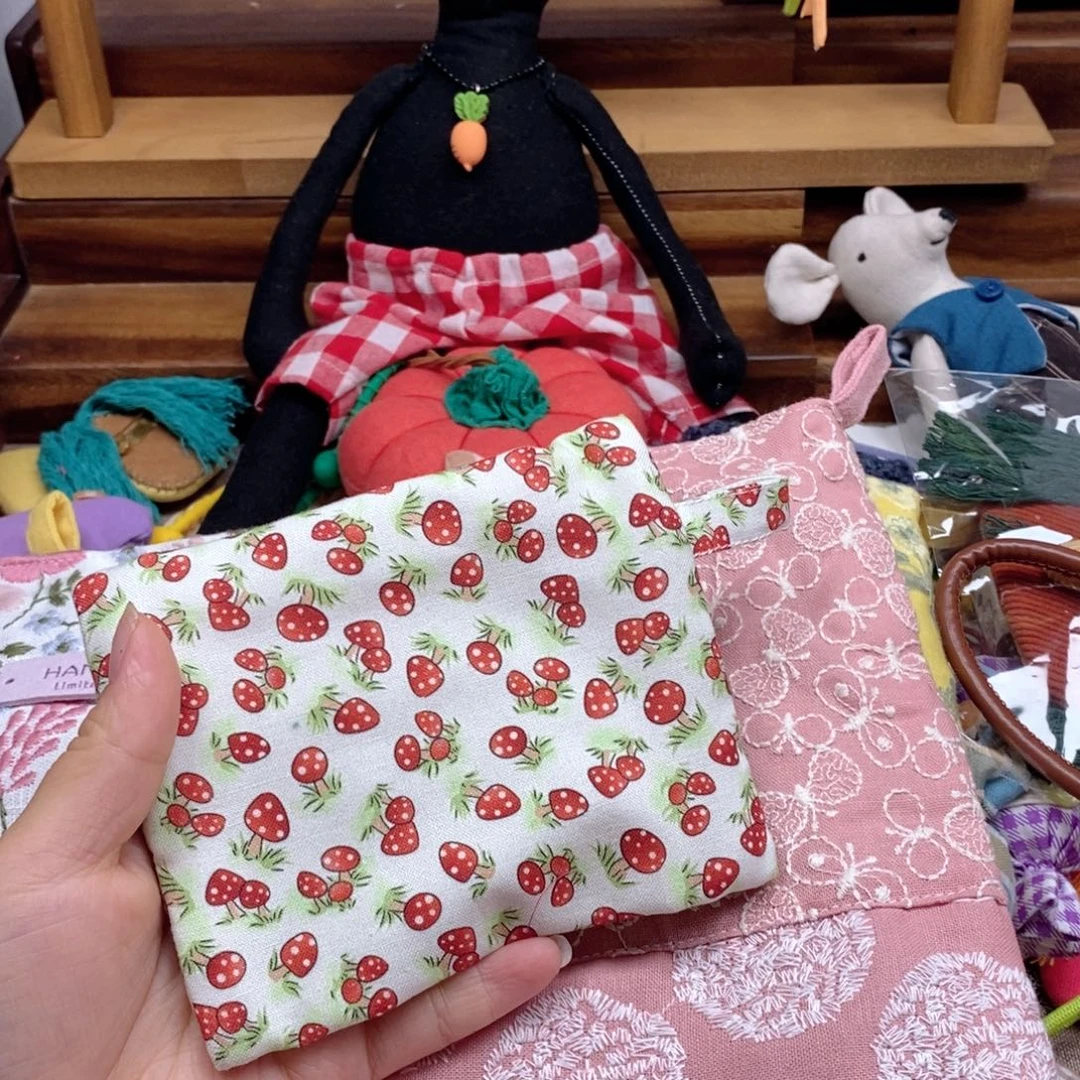 手作包包零钱包蘑菇