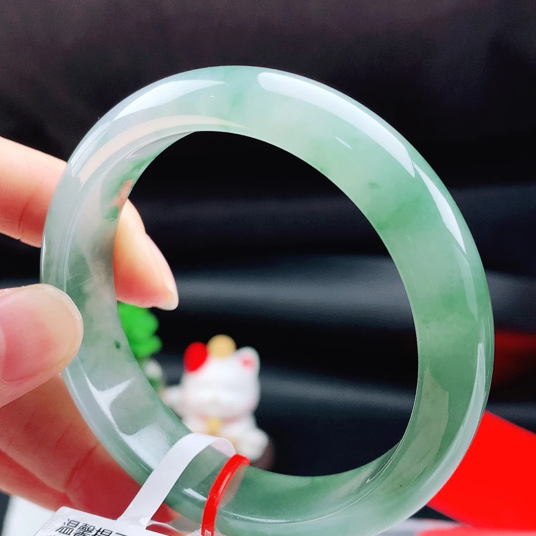 未镶嵌手镯翡翠56冰胶花