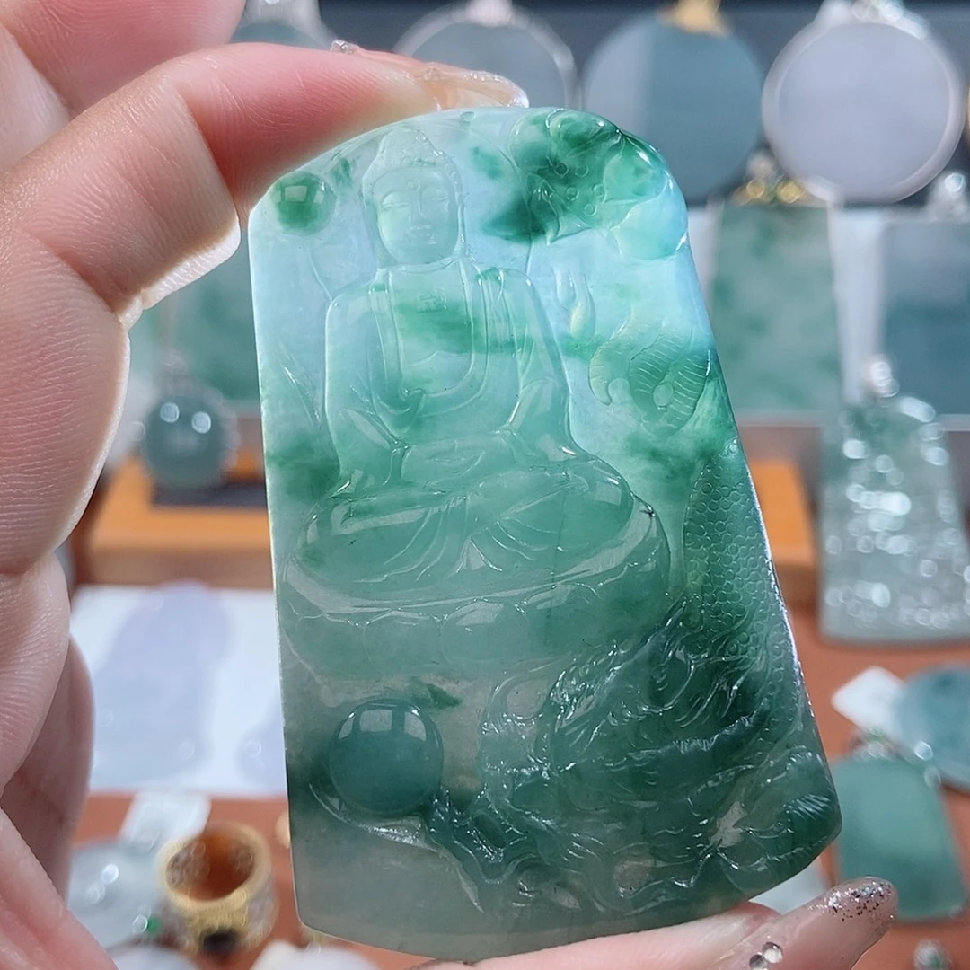 翡翠未镶嵌吊坠(不含链)