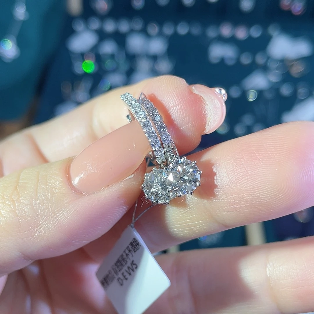 实验室培育钻石18K金镶嵌