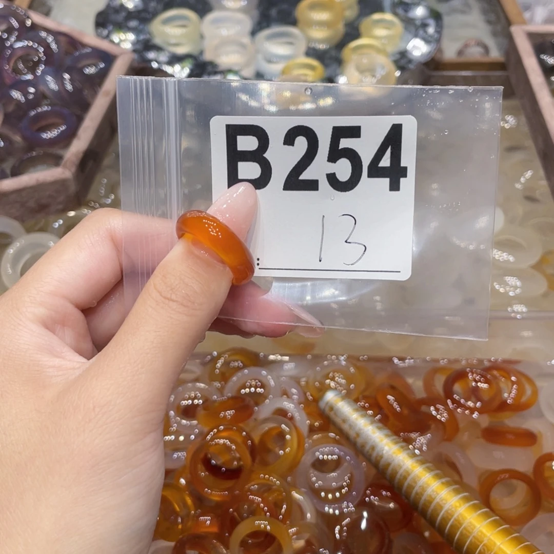 玛瑙/玉髓未镶嵌戒指254
