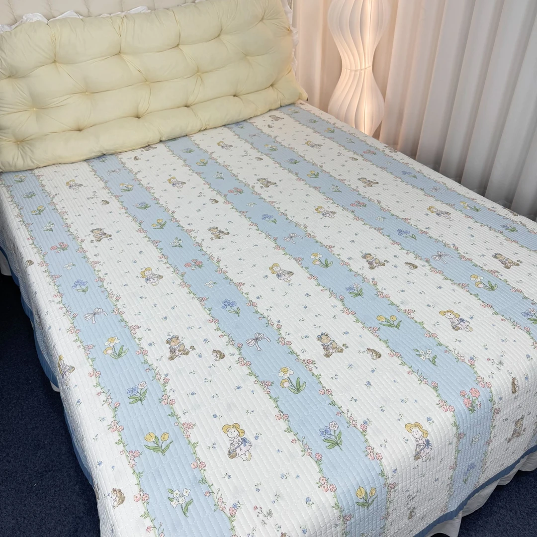 【冰激凌床盖】凉感丝软凉席夏季床盖冰氧丝软凉席可机洗柔软透气