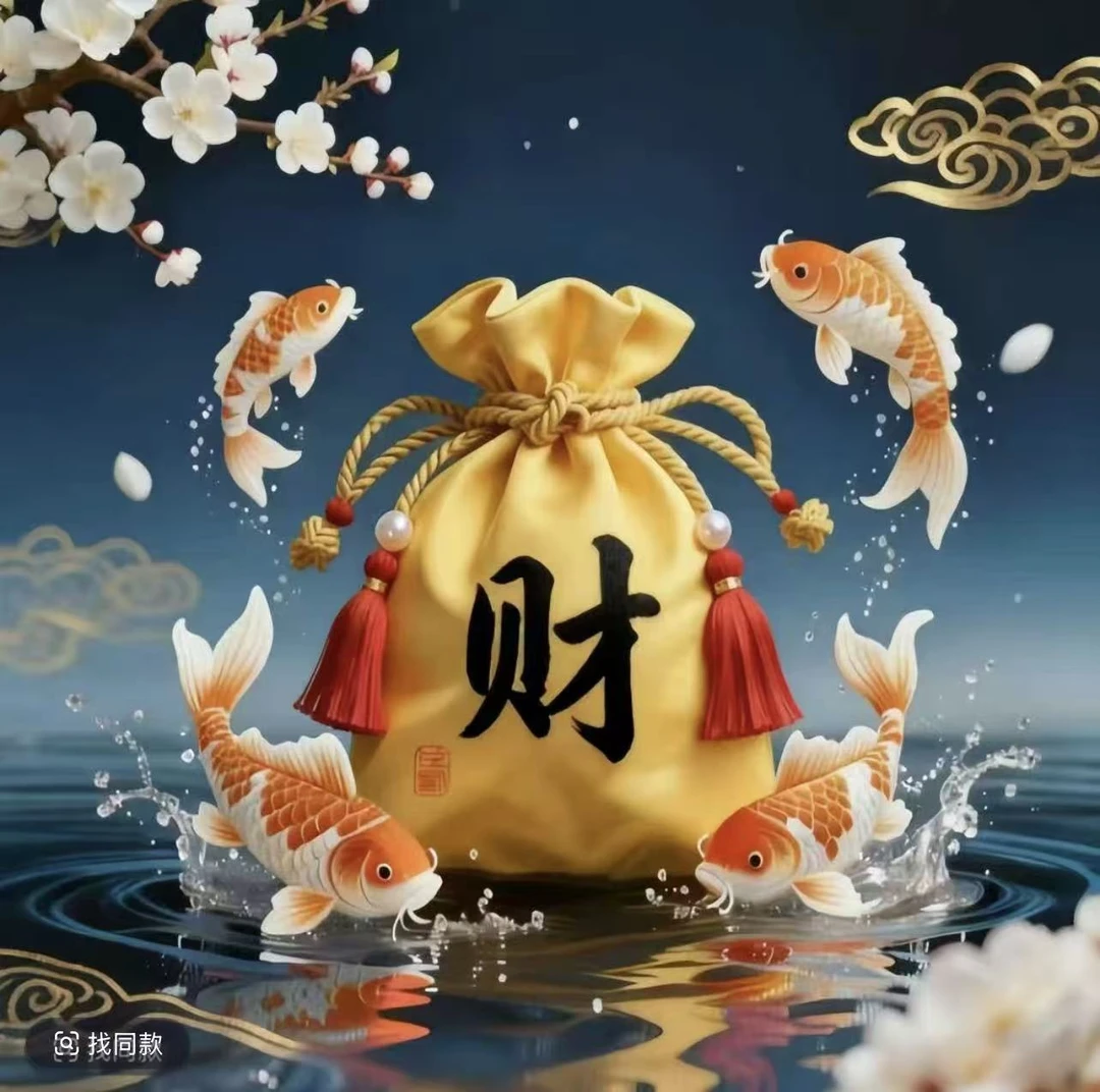 3号 米米 手绘卡 生肖贴福卡