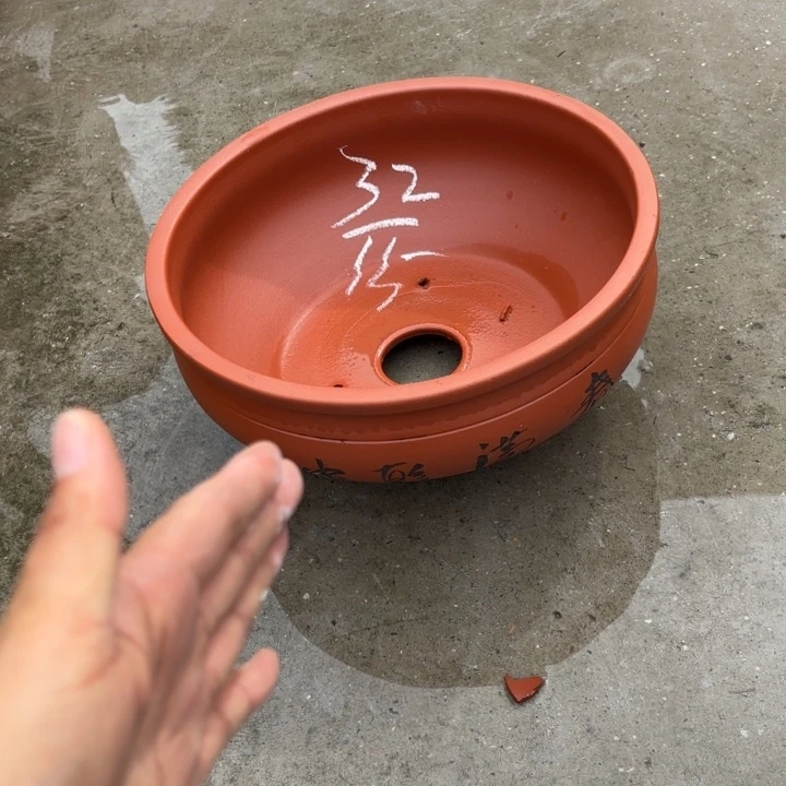 紫砂花盆紫砂的花