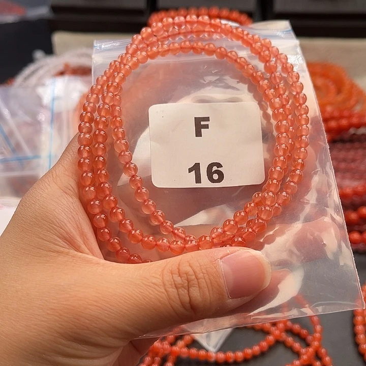 南红玛瑙未镶嵌多样性发货默认微瑕称重4mm