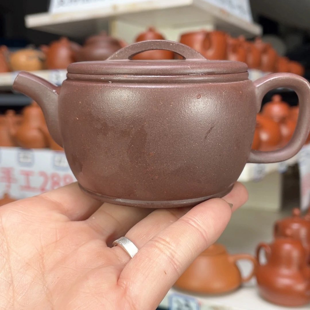 紫砂茶壶天青全手工170毫升微瑕福利介意勿拍