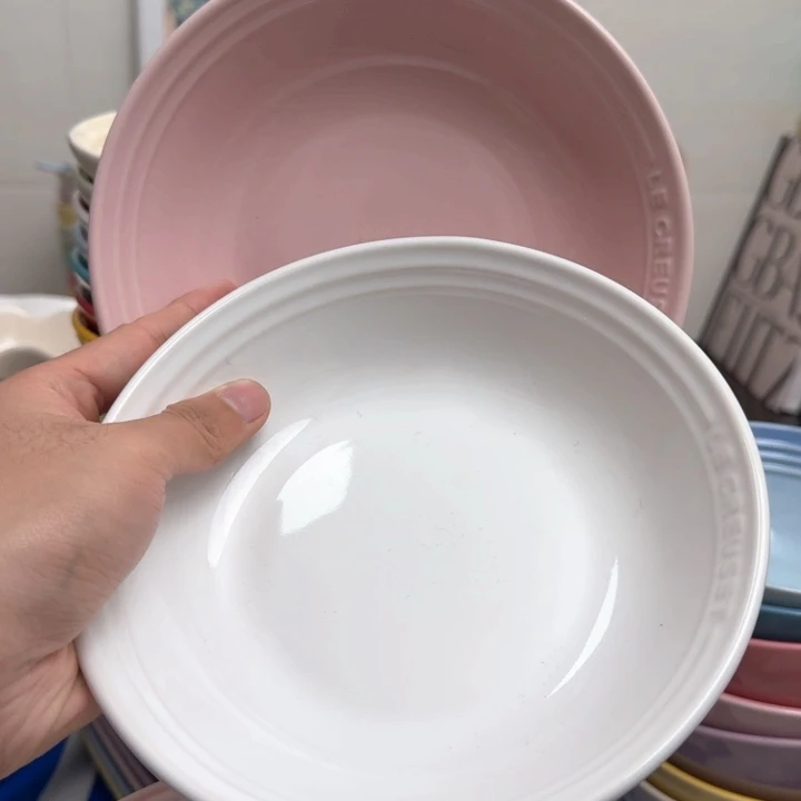 瓷片微瑕2个7英寸燕麦盘