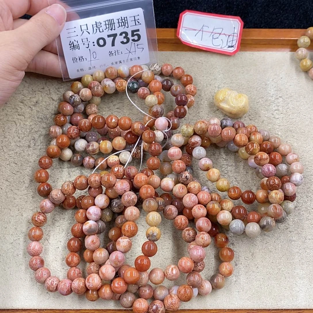 硅化珊瑚（珊瑚玉）1未镶嵌乐**来