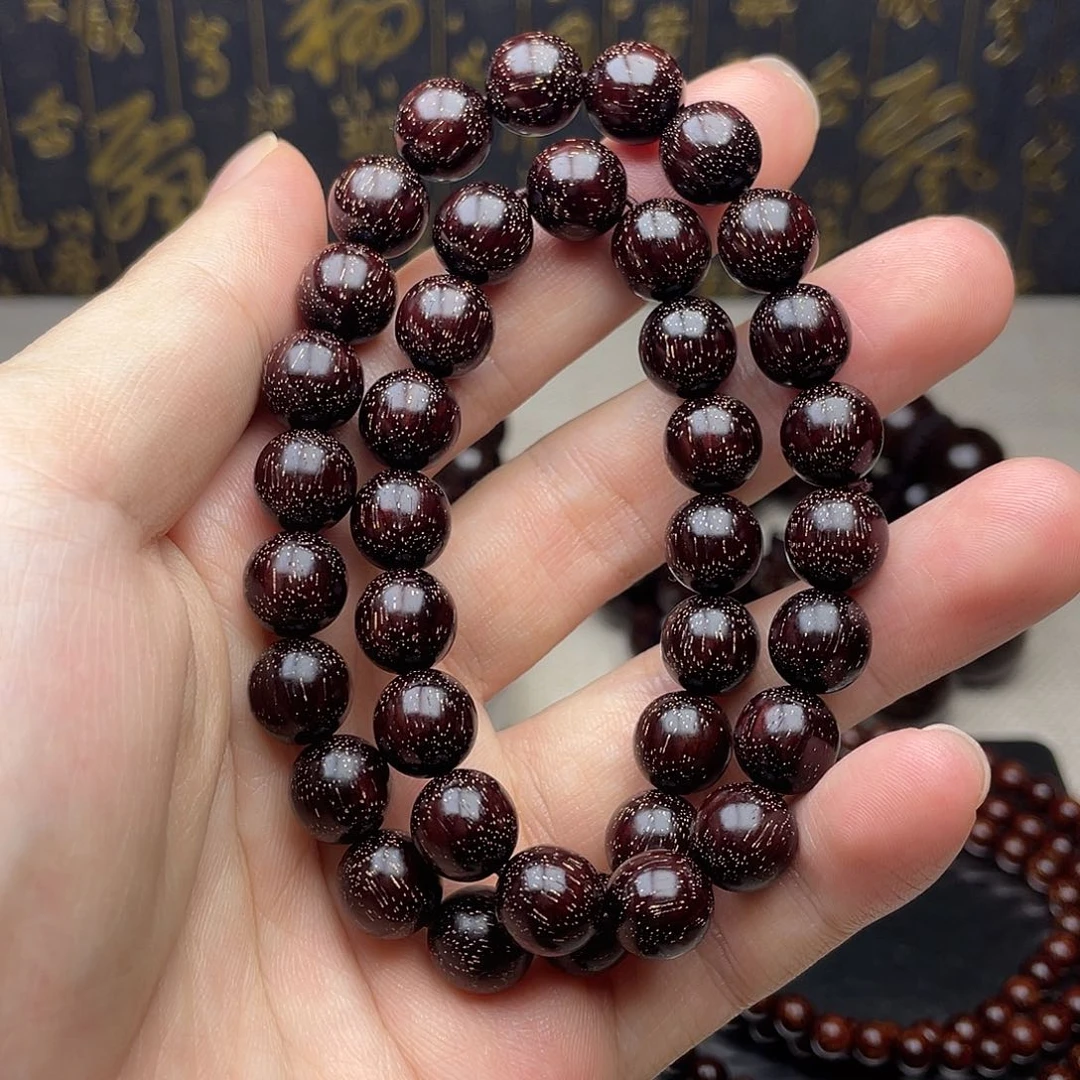 檀香紫檀（小叶紫檀）1.0 38颗 双圈 爆满金星