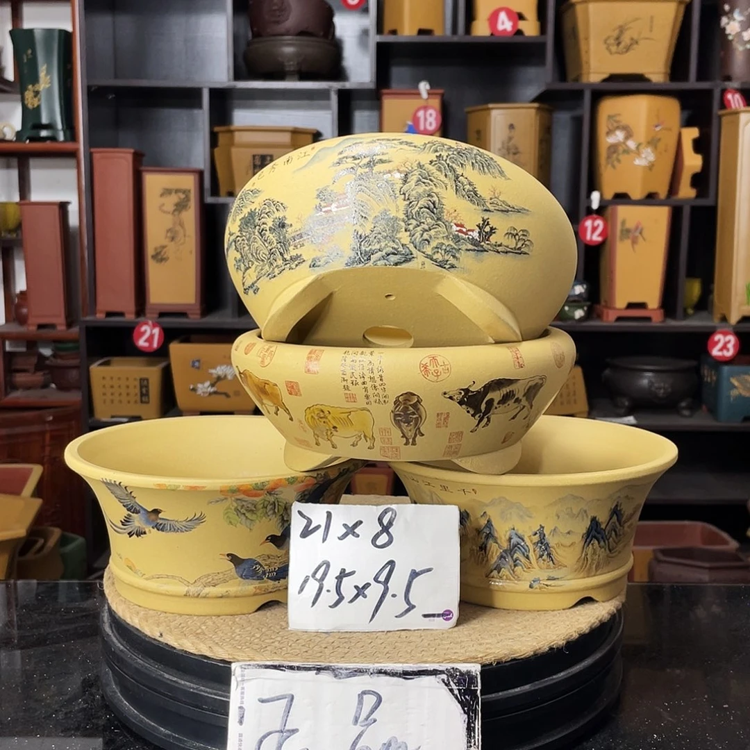 紫砂花盆-婉秋紫砂