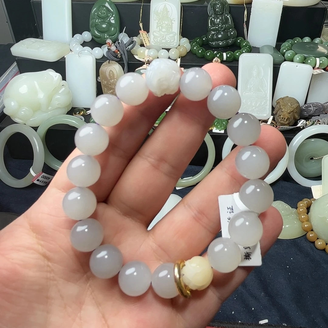 和田玉未镶嵌手链44