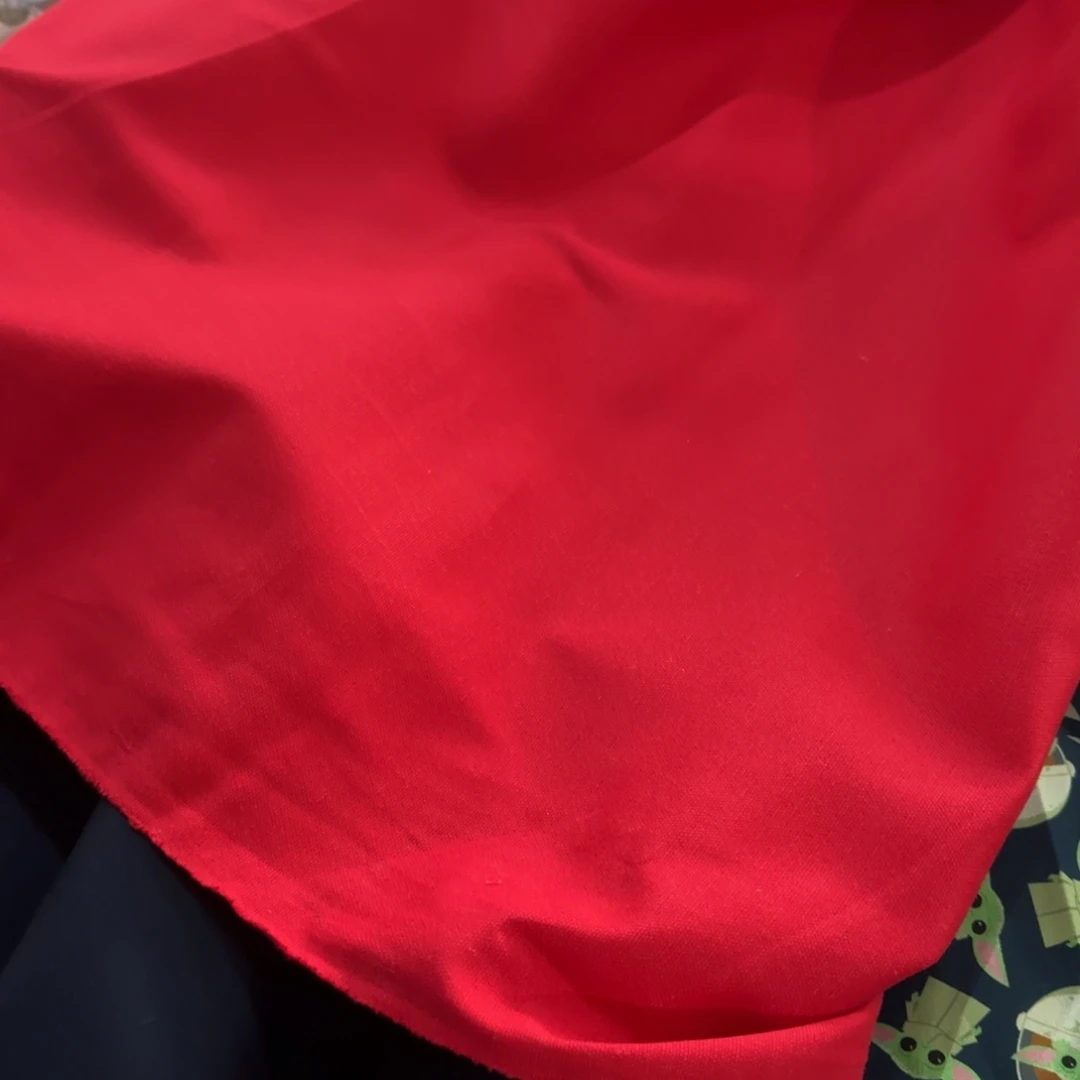 棉纯棉细帆布1米价X1.4米宽B2福袋红