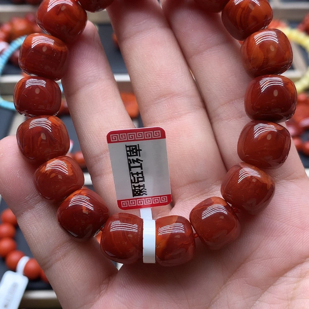 南红玛瑙手链未镶嵌