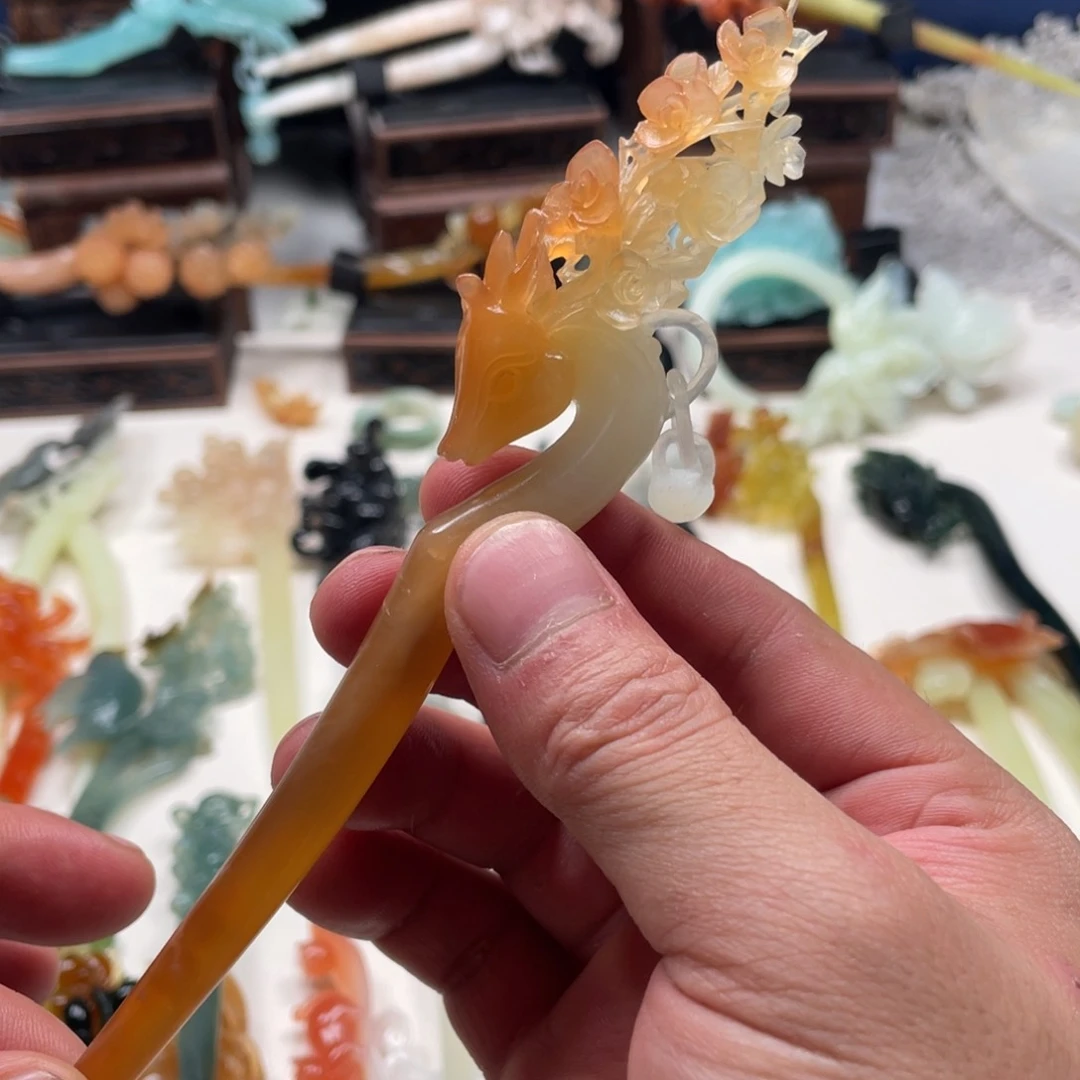 【闪购商品】未镶嵌岫玉发饰