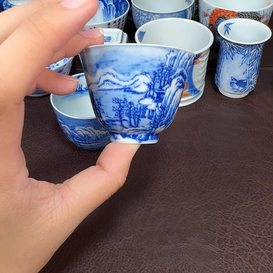 海***鲸现代景德镇陶瓷杯