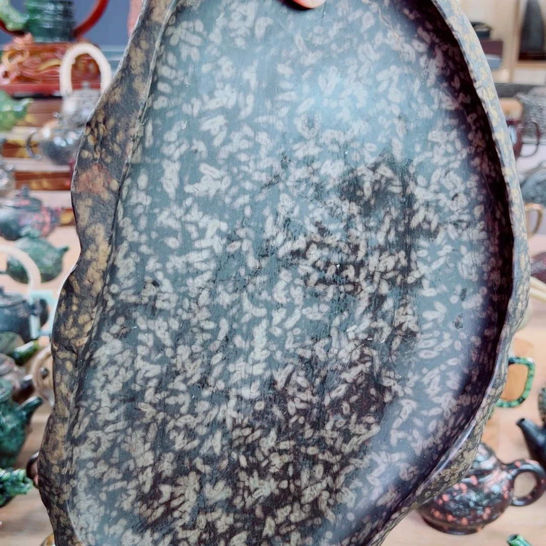 天然石材手工雕刻荷*