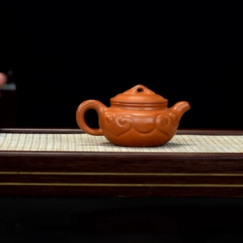 金砂段《如意仿古》宜兴原矿纯手工紫砂壶