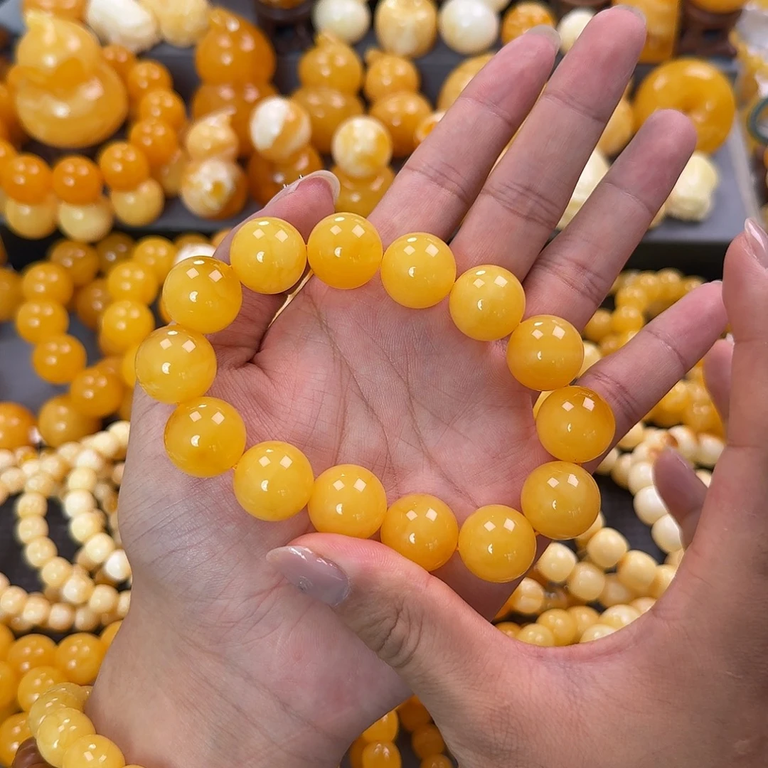 蜜蜡未镶嵌珠宝奇石同料18mm