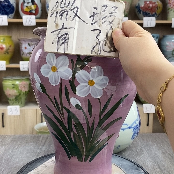 摆件15xc景德镇陶瓷花盆