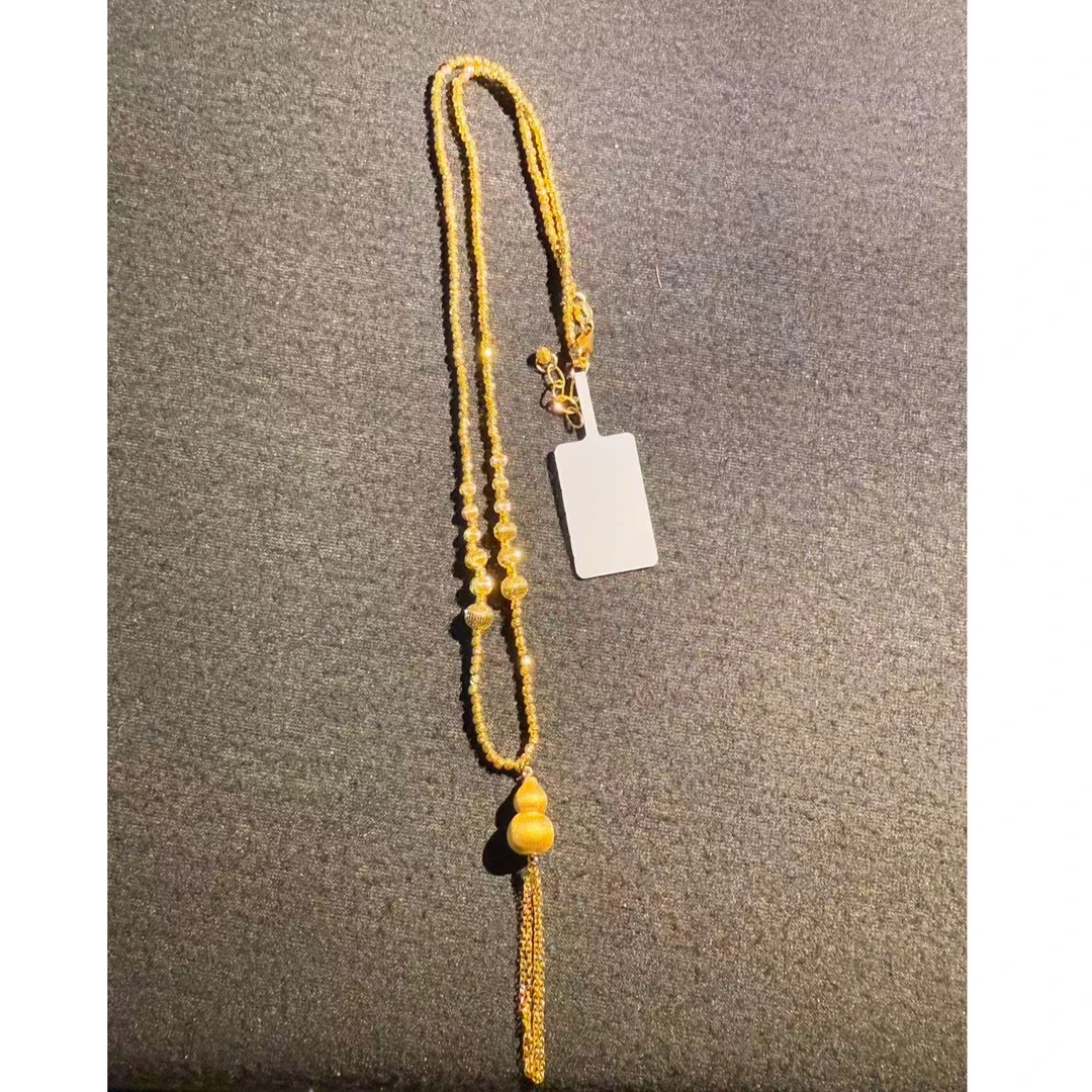 【设计师款】足金999葫芦黄金项链