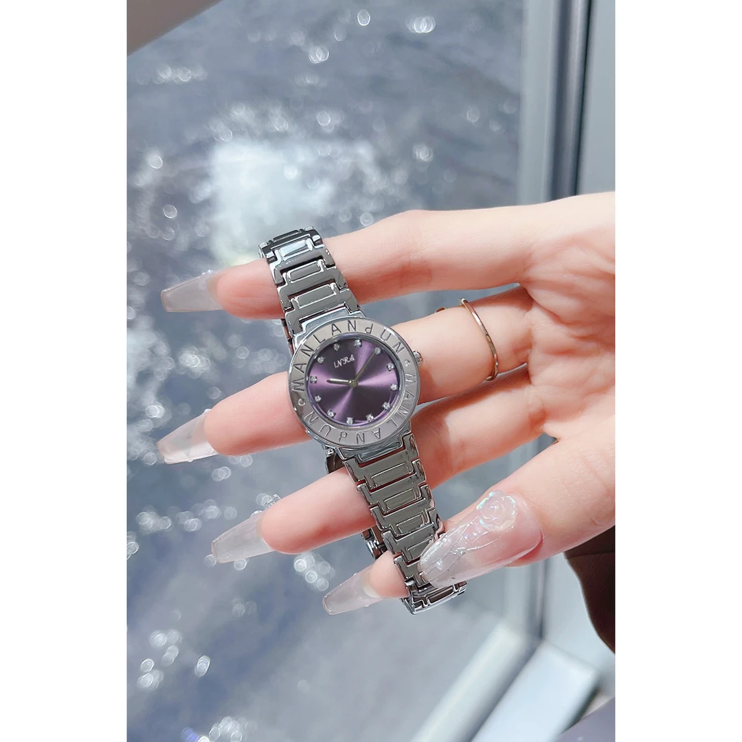 【INRA推荐】乌梅紫中古风轻奢经典时尚女士腕表58161 H