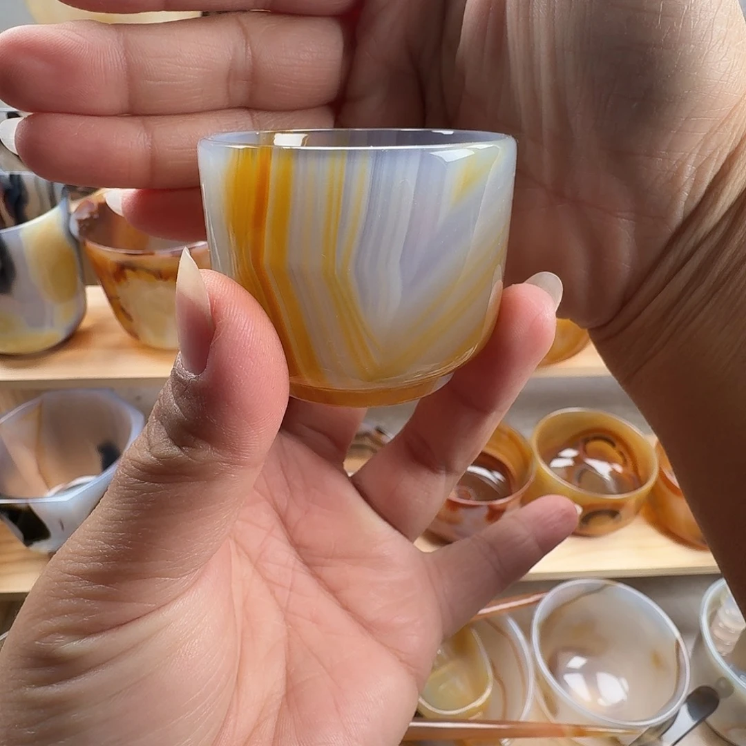 安***宝玛瑙/玉髓未镶嵌茶杯