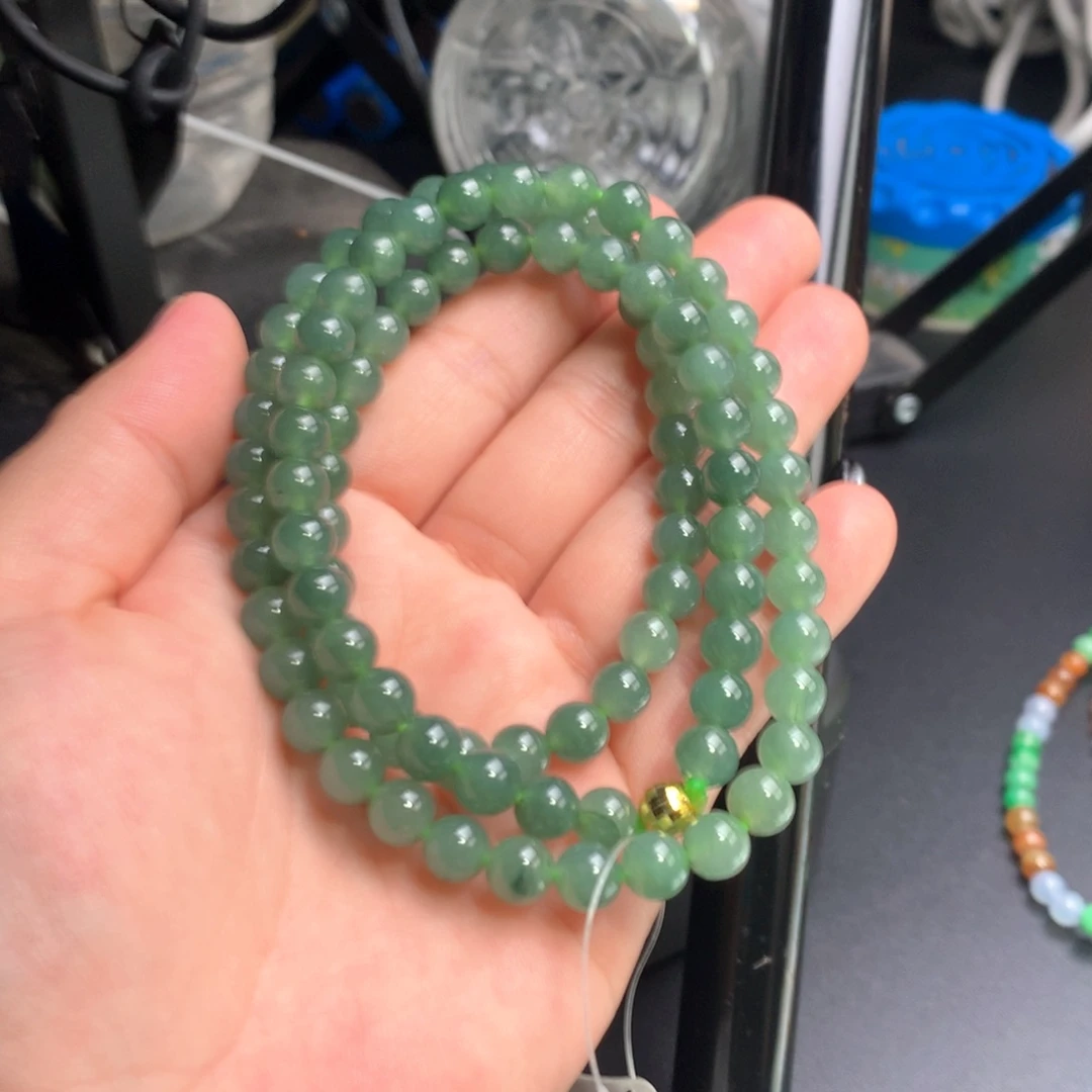 未镶嵌手链翡翠冰晴绿项链卡7:9