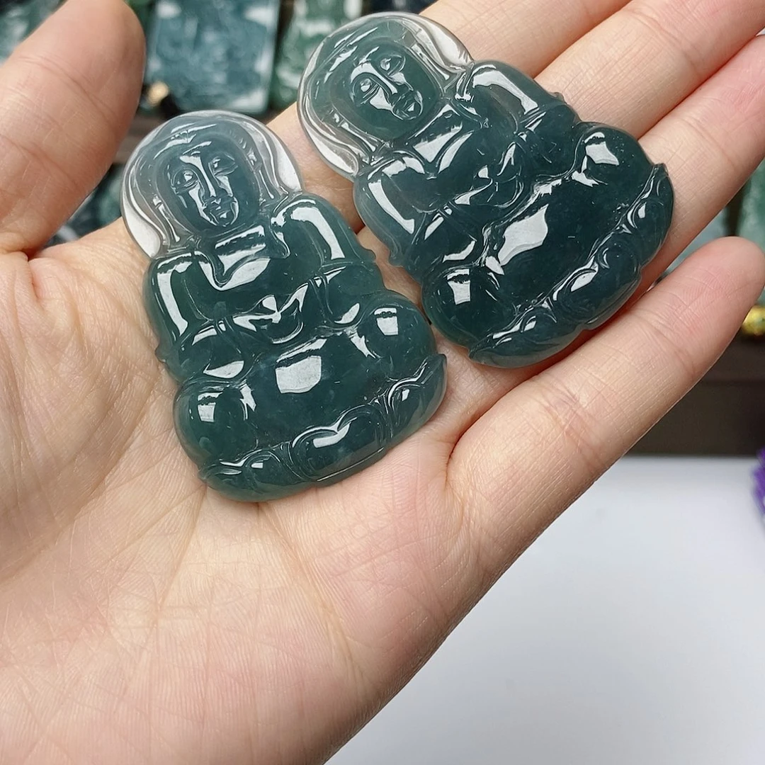 翡翠未镶嵌颈饰多样性发货发一件