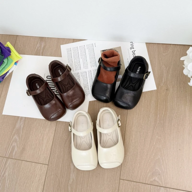 儿童皮鞋女童公主鞋单鞋女童软底小皮鞋公主单鞋女宝韩版