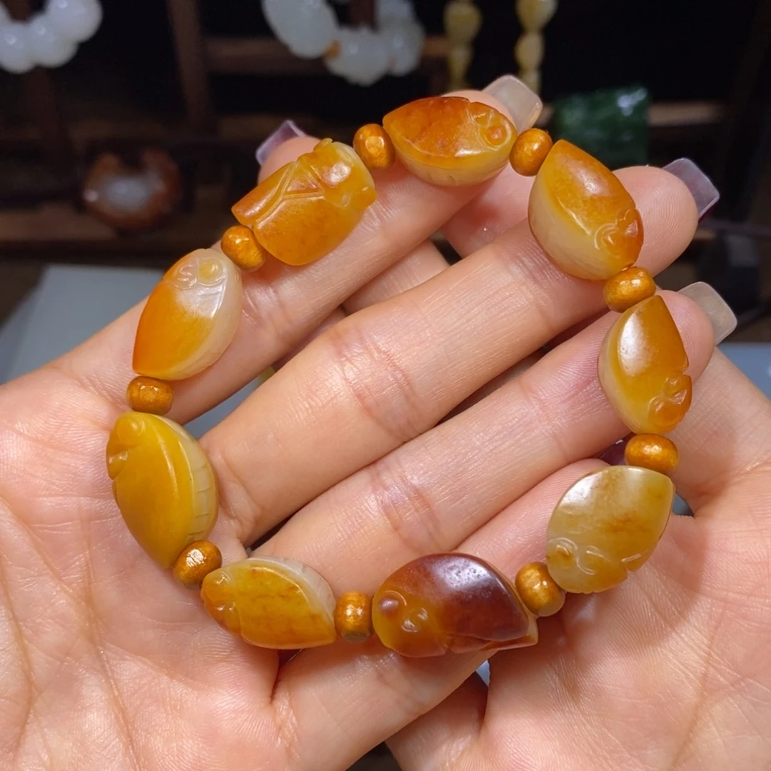 和田玉手链未镶嵌