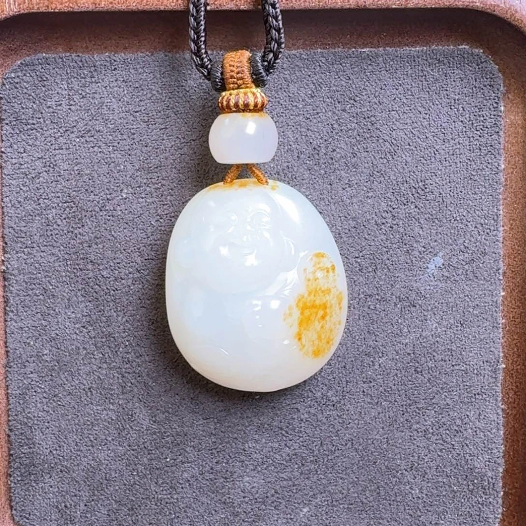 和田玉未镶嵌颈饰福利佛公挂件吊坠