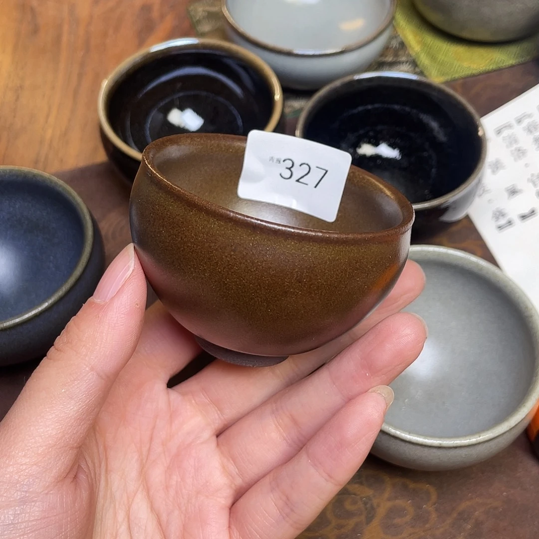 畅***轩茶盏327 福临号建盏薄胎柴烧