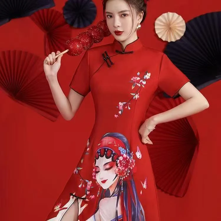 雅韵云之锦京剧美女花旦夏季新改良中国风国潮鼓舞服高档新款鼓服