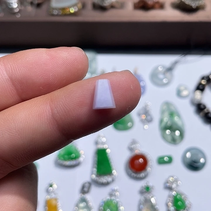 翡翠裸石冰紫随形裸石