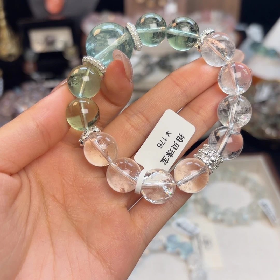 水晶手链未镶嵌王**酥水晶鱼