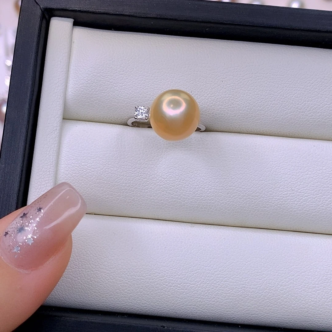 淡水珍珠银S925镶嵌颈饰