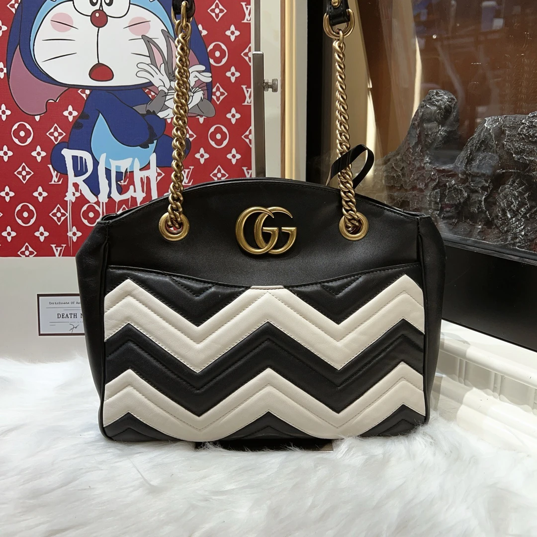 95新 GUCCI/古驰 gucci古驰马蒙链条托特包a6288