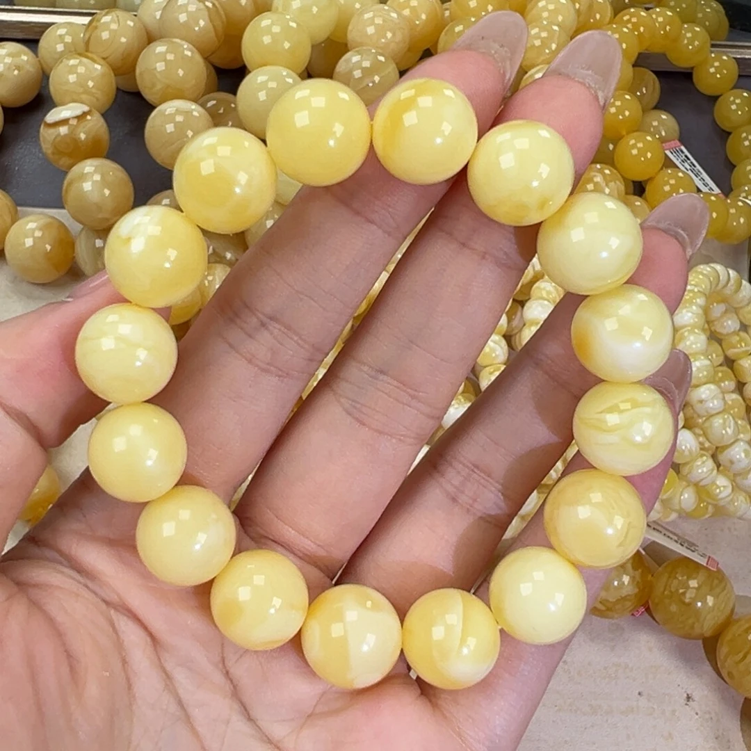 手链琥珀未镶嵌20.7白蜡