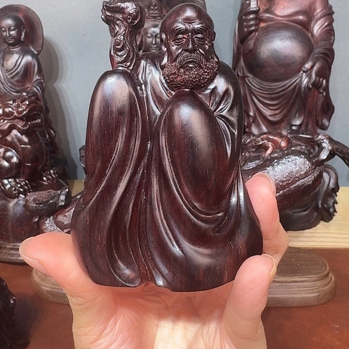 小叶紫檀达摩 纯手工 二标料