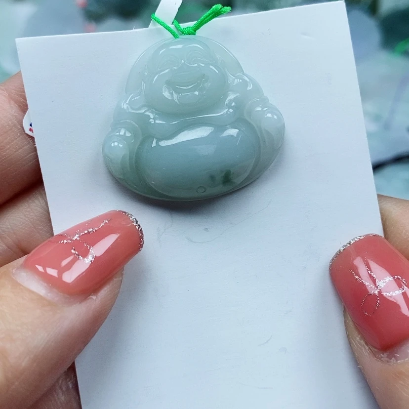 【闪购商品】翡翠颈饰未镶嵌天然翡翠A货佛公