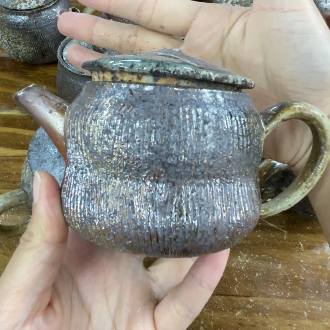 里****茶壶柴烧柴烧茶壶瑕