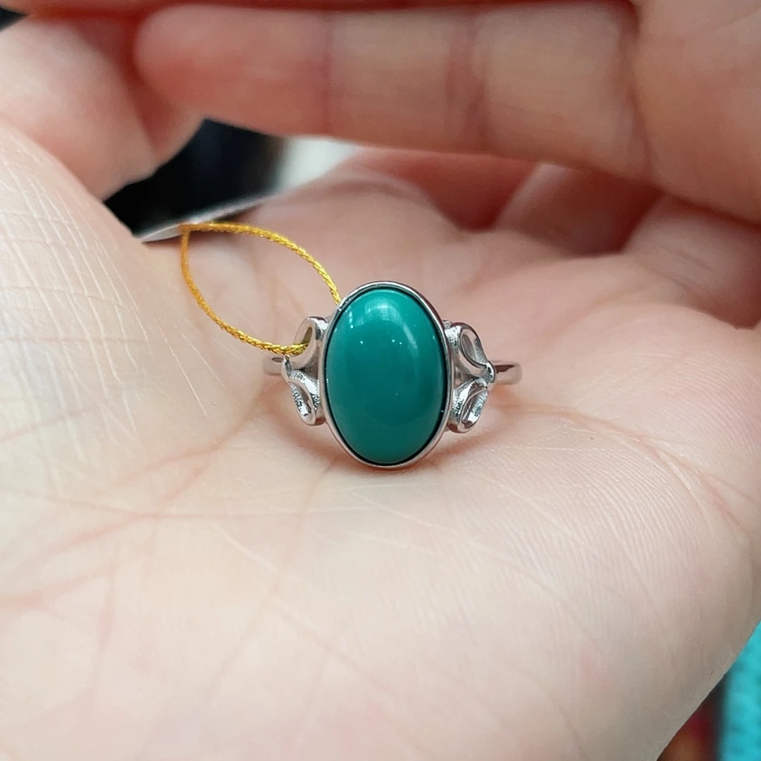 绿松石颈饰银S925镶嵌