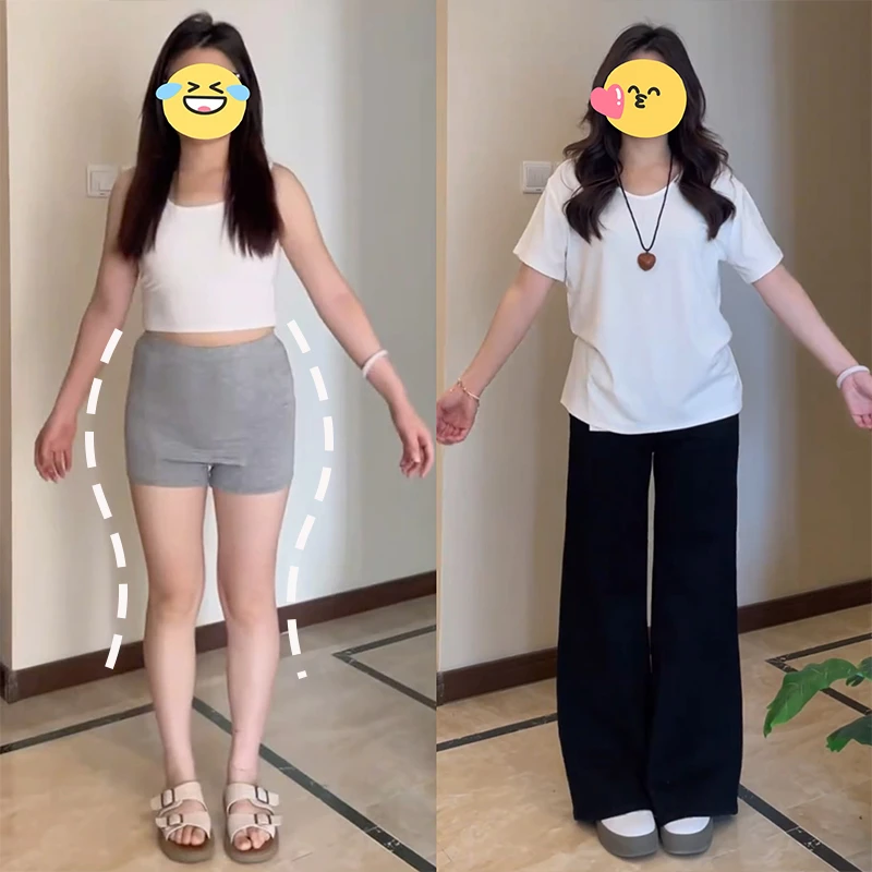 大码胖mm喇叭裤女新款高腰显瘦裤子黑色牛仔裤不贴腿微喇裤