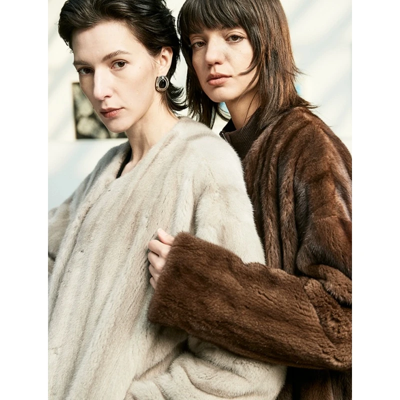 Ayuko｜紫标系列/丹麦进口哥本哈根典藏级天鹅绒中长款皮草6791