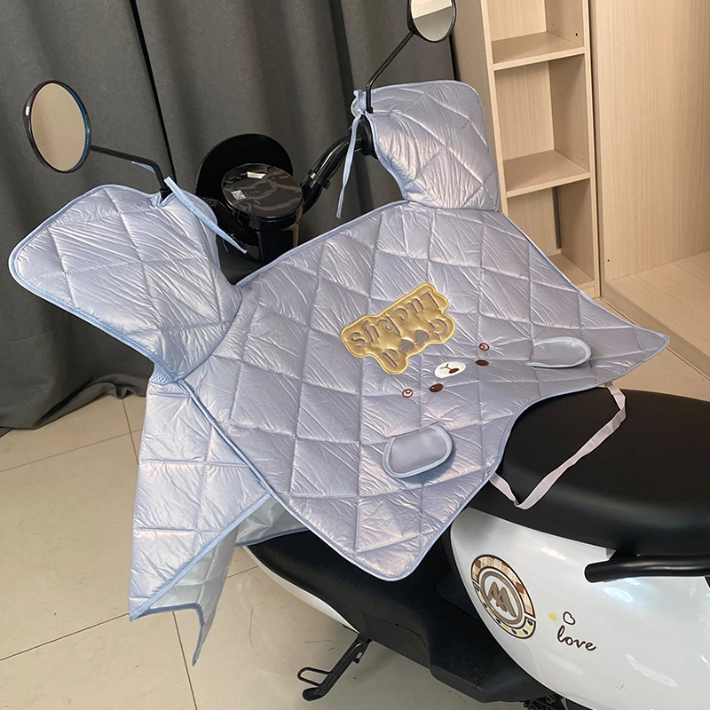 电动车挡风被防晒遮阳电瓶车挡风罩防水雨摩托车防风春夏秋款