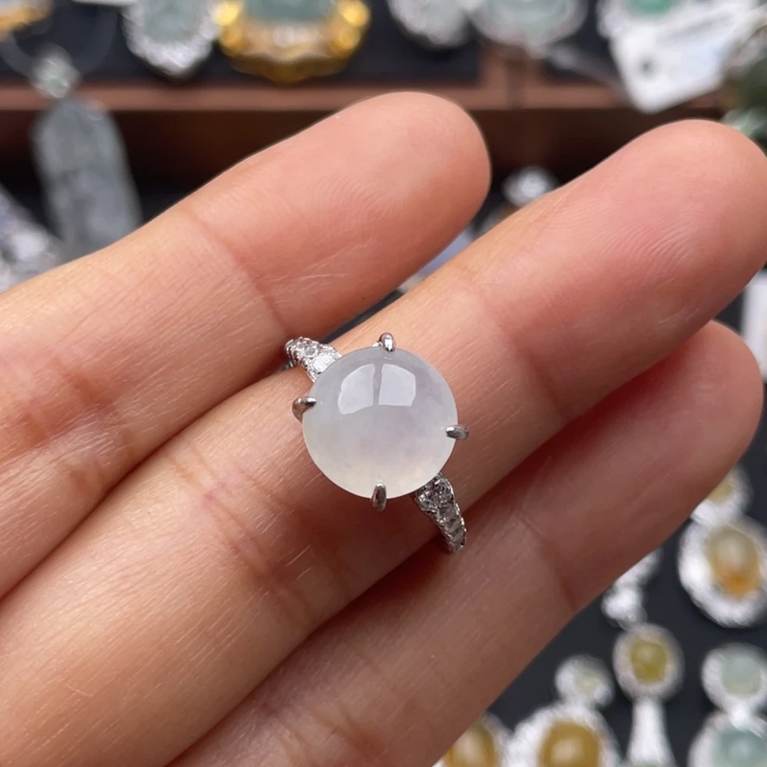 翡翠银S925镶嵌吊坠(不含链)