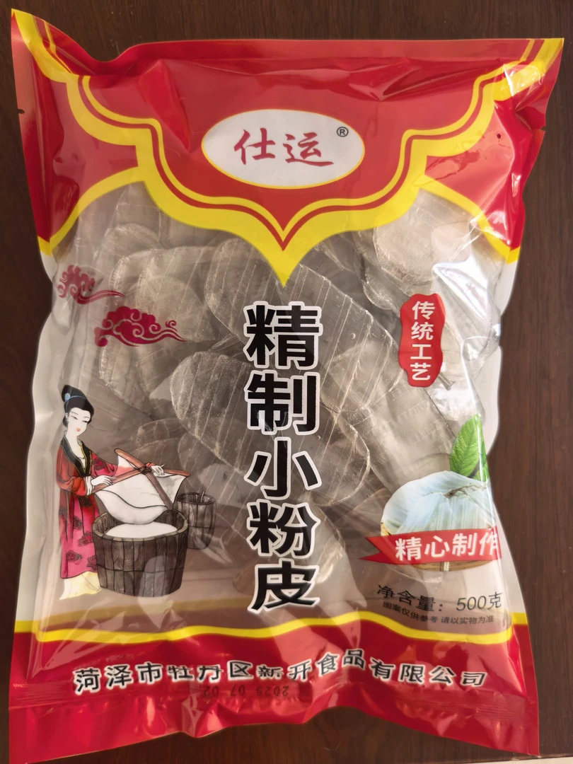 山东红薯粉皮干货凉拌火锅炒菜劲道爽滑长条粉皮-达人