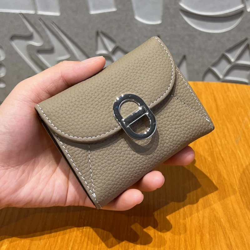 真皮卡包证件收纳小方包2025新款女士togo牛皮轻薄多卡位驾驶证套