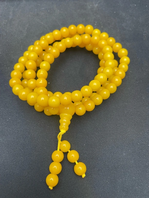 天然玛瑙时尚百搭雪玉龙皇参玛瑙项链108卡8（多样性拍一发一）